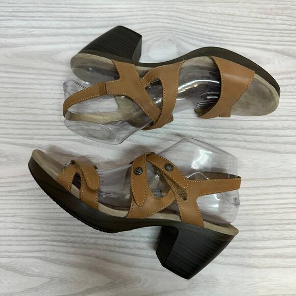 Promika Nancy-03 Slingback Sandals WMNS US10 EU40 Strappy Cross-Strap Block Heel - Picture 7 of 8